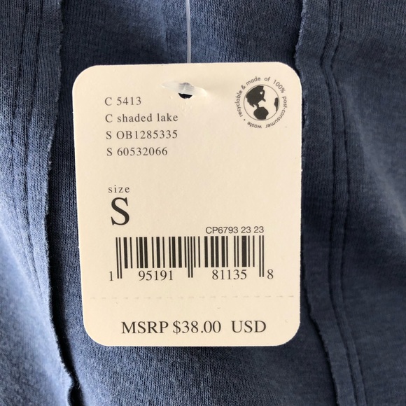 NWT Free People/We The Free Always Yours Tee in Shaded Lake (Blue) - Picture 5 of 11